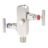 2 Way Bleeder Valve With Drain - Stainless Steel 316/304, 3/4 Inch, Silver | Efficient Fluid Management, Manual Operation, Ideal For Hvac And Pipelines