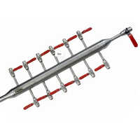 Instruments Air Header - Stainless Steel, Standard Size, Silver Finish | Multi-Outlet Distribution for Compressed Air, Durable for Industrial Applications