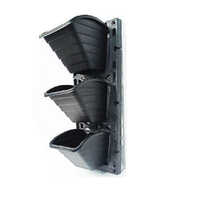 Vertical Garden Set - Plastic Material, Polished Finish, Black Color | Ideal For Outdoor Use And Stylish Vertical Gardening Solutions