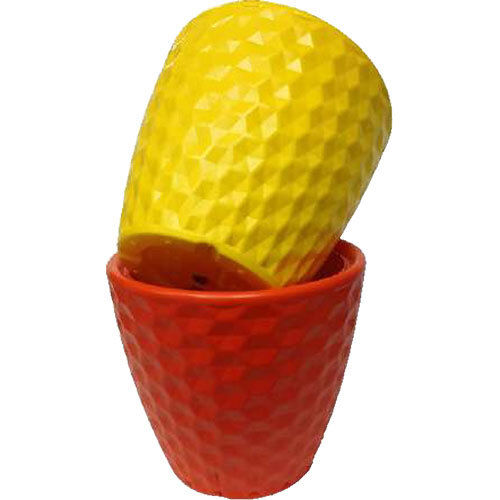 Spider Pot - Color: Orange & Yellow