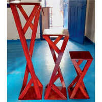 Wooden Flower Stand Set of 3
