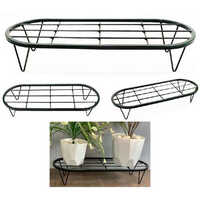 2 Feet Stadium Stand - Metal, 2 Feet Height, Black Painted Finish | Ideal For Garden Use, Durable Design