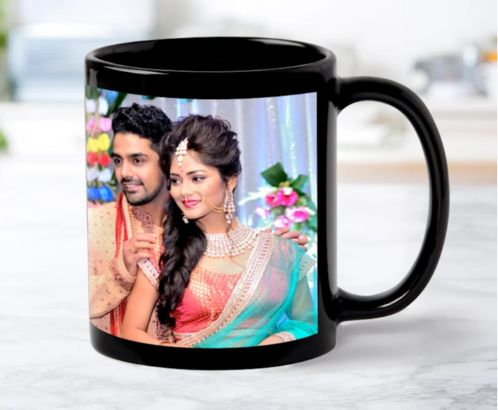 Black Patch Sublimation Mug (Printed)