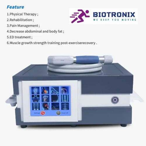 Biotronix Shockwave Therapy Clinical Touch Screen 7Heads Foot Switch Pre Program Physiotherapy & ED