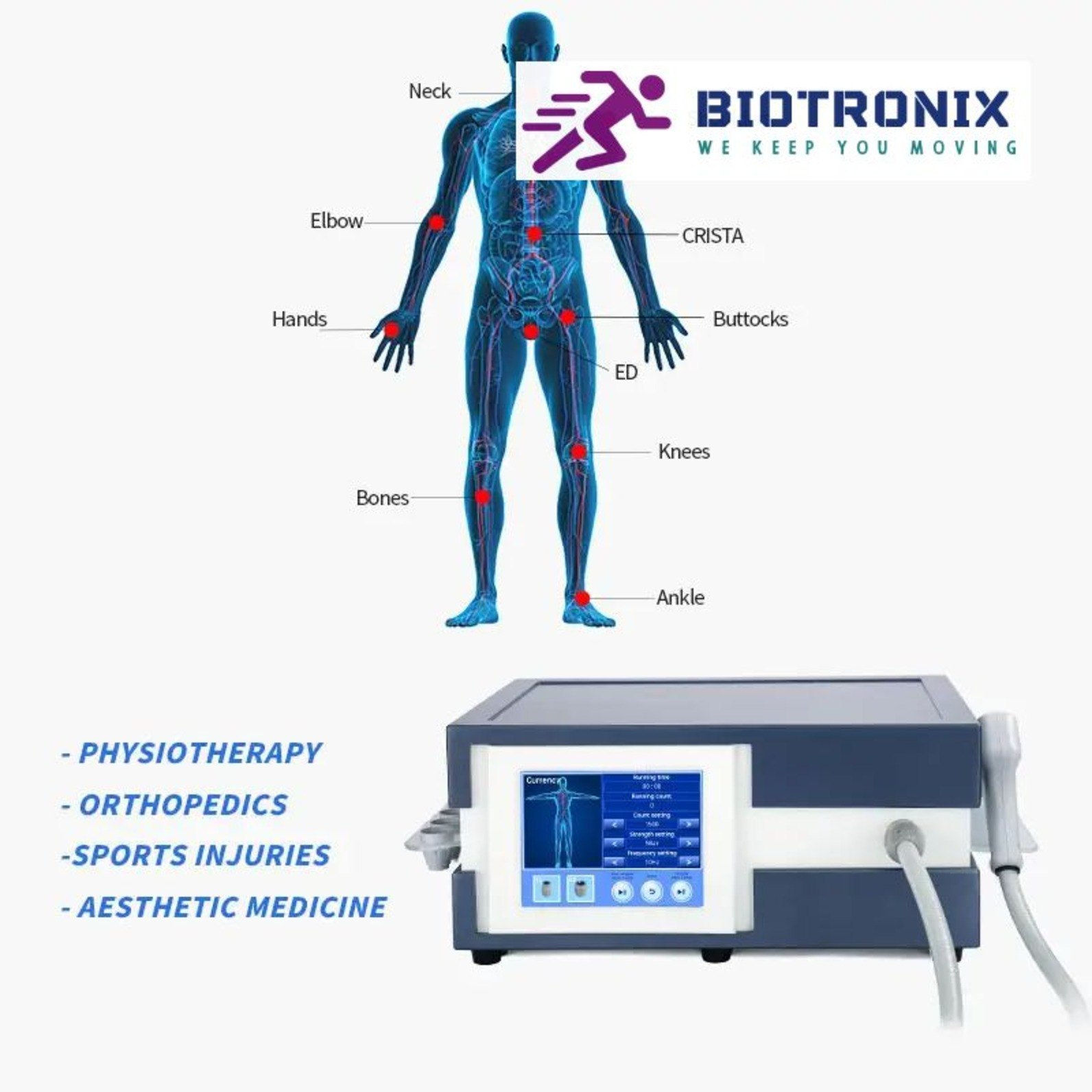 Radial shockwave therapy for costochondritis for shin pain