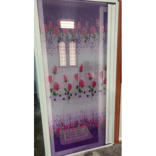 Double Flower Sliding Mosquito Net Door