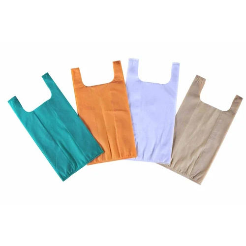 Non Woven W Cut Bags T Shirt Bags