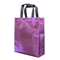 Stylish Shopping Bag - Metalised Laminated Non-woven Fabric,  Spacious Multicolor Design With Sturdy Handles For Eco-friendly Use