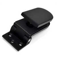 Sp-sh-01 Black Mat Shower Hinges For Slim Profile - Size: Standard
