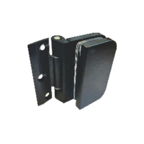 Sp-Sh-03 Black Matt Shower Hinges For Slim Profile - Size: Standard