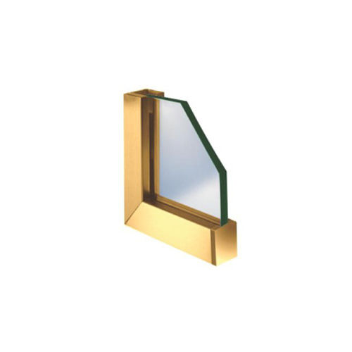 Swcp-01 Brush Gold Wall Connecting Profile - Material: Glass