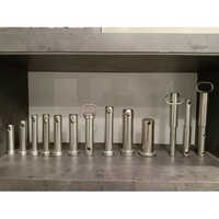 Clevis Pin - Mild Steel, Hard Hardness, Silver Color | For Auto Parts Applications, Durable And Reliable Fastening Component