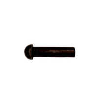 Round Snap Head Rivet - Alloy Steel, Black Finish, Hard Hardness | General Engineering Application, Durable Carbon Steel Option