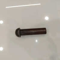 Ms Round Head Rivets - Ms & Other Materials, Hard Hardness, Black Finish | Durable Design For Various Applications