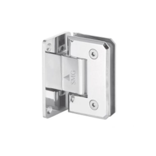 Ssh-1 H-P Wall To Glass 90 Degree Off Set Hinge - Color: Silver