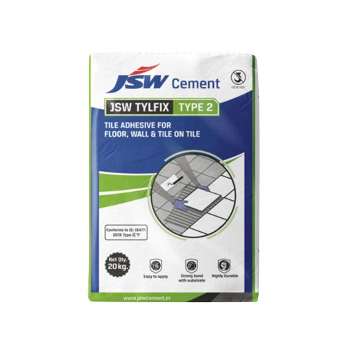 Jsw Tylfix Type 2 Tile Adhesive - Color: White