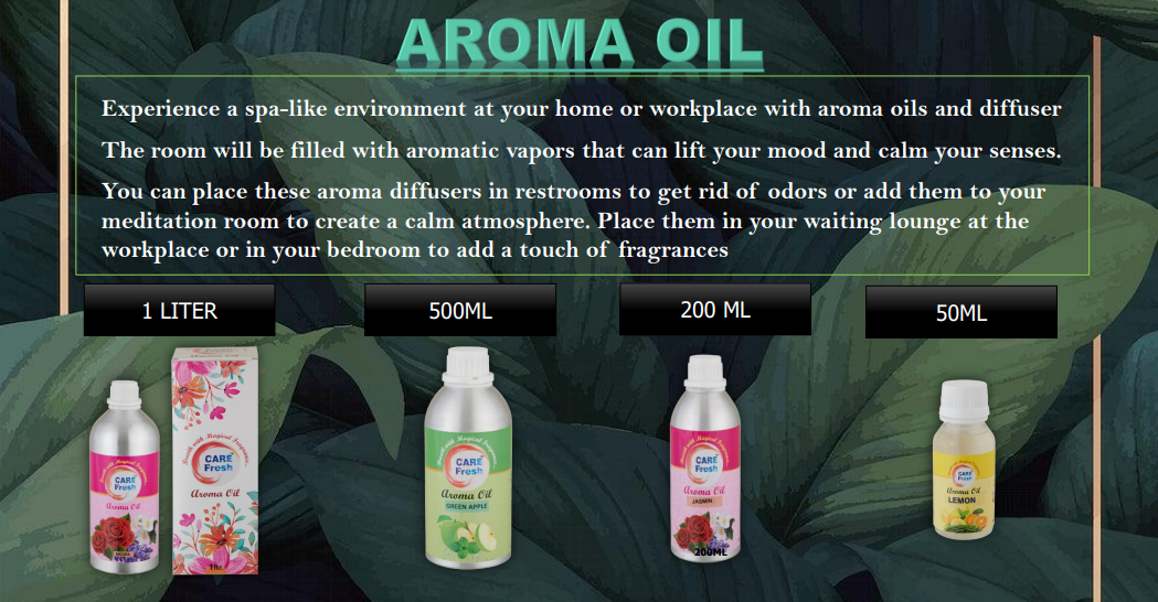 Care Fresh Aroma Oils 50ml, 200ml, 500ml and 1ltr