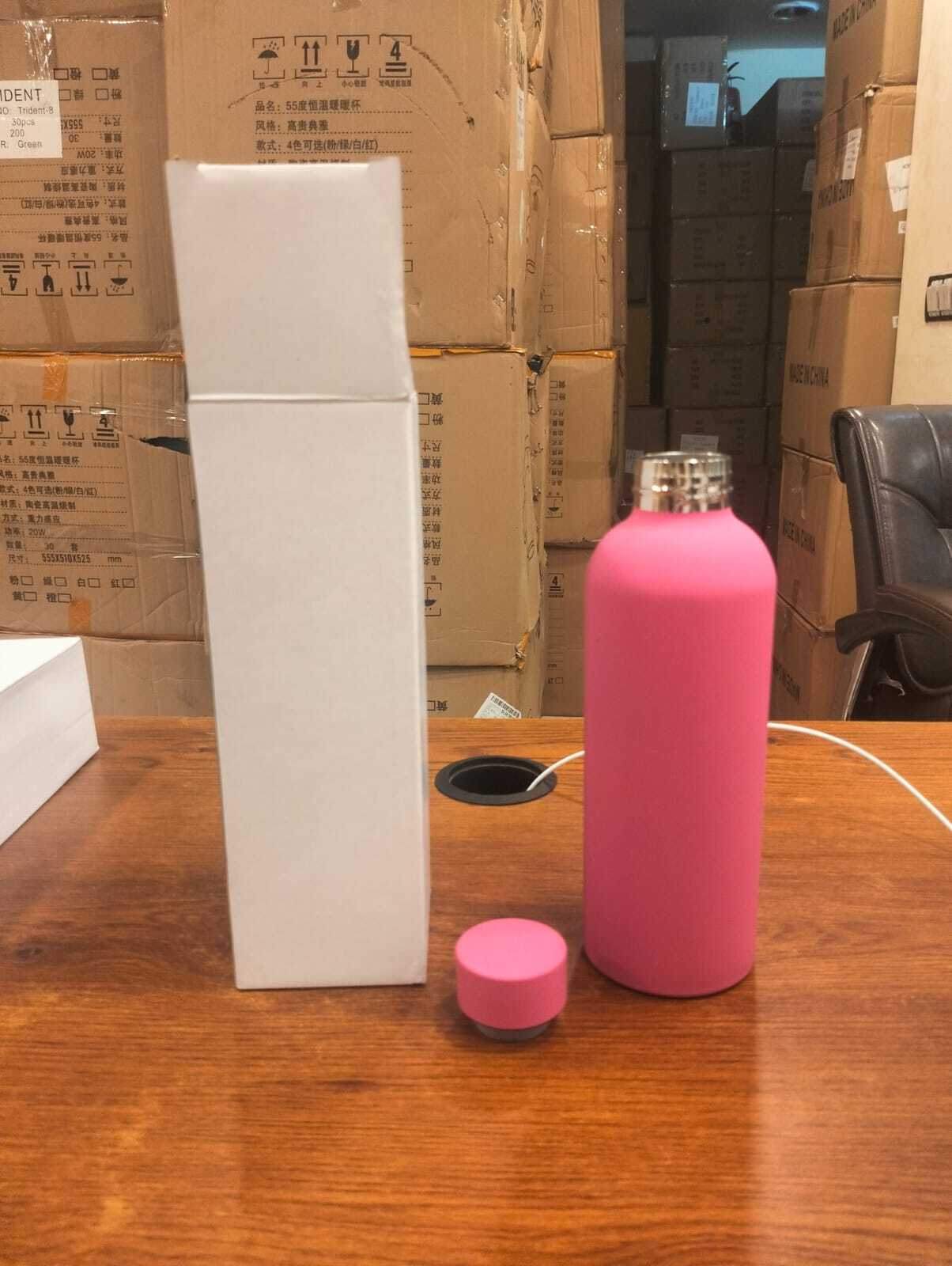s.s rubber coating  bottle