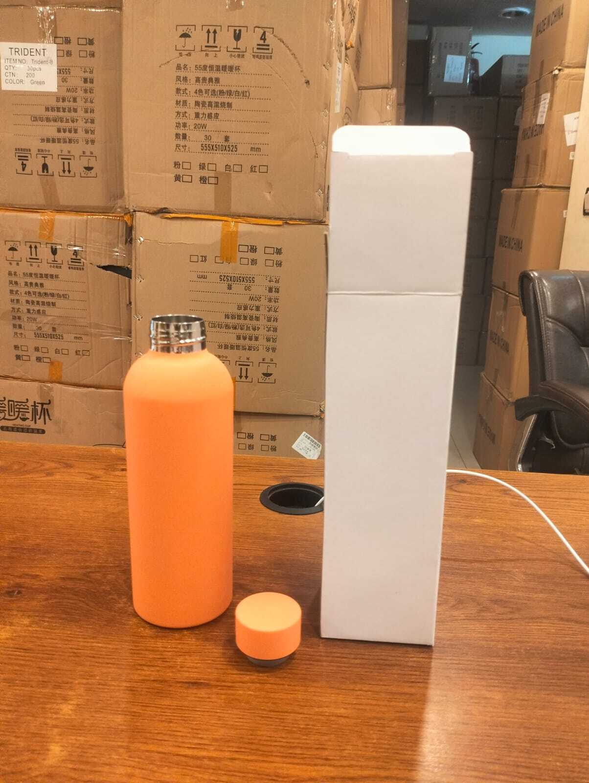 s.s rubber coating  bottle