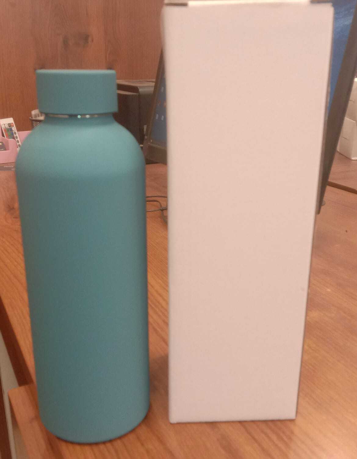 s.s rubber coating  bottle