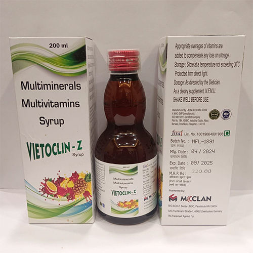 Vietoclin Z Syrup - Drug Type: General Medicines