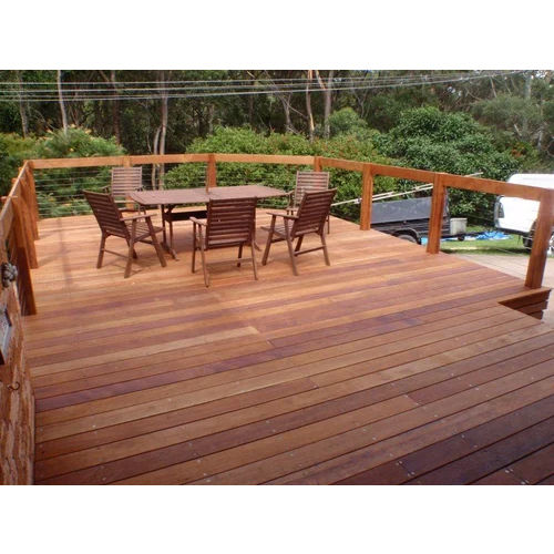 90X1220Mm Wooden Decking Sheet For Outdoor - Color: Brown