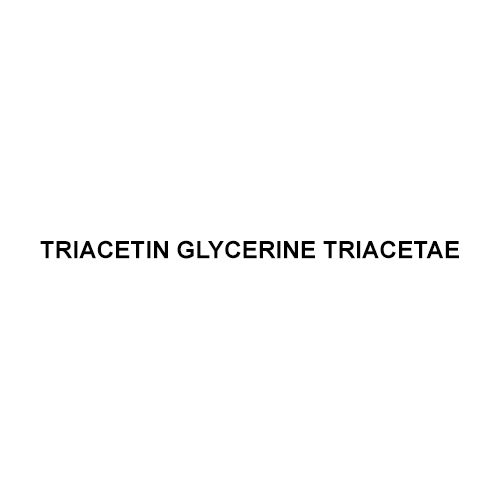 Triacetin Glycerine Triacetae - Application: Industrial