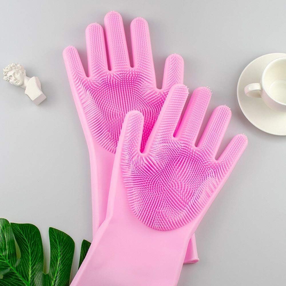 SILICONE SCRUBBING GLOVES