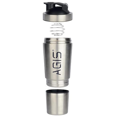 500ml Steel Shaker With Compartment