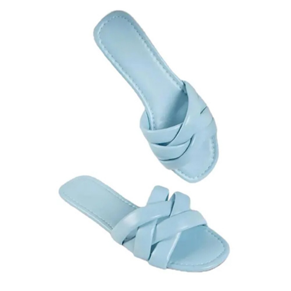 Ladies Modern Flats Sandal - Leather Material, Sizes 20.0 CM - 27.0 CM, Available in Various Colors | Versatile for Casual & Formal Occasions
