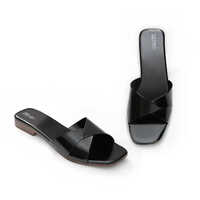 Ladies T Strap Flats Sandal - Leather, Sizes 20.0 Cm - 27.0 Cm, Available In Various Colors | Medium Heel, Elegant T-strap Design, Comfort Fit For All Ages
