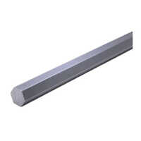 Mild Steel Hexagon Bar - Mild Steel Material, Various Sizes, Silver Color, Polished Surface Finish | Ideal for Decorative Applications