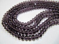 Amethyst Hydro Quartz Rondelle Faceted 4mm Beads 150 Beads Per Strand