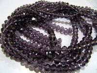 Amethyst Hydro Quartz Rondelle Faceted 4mm Beads 150 Beads Per Strand