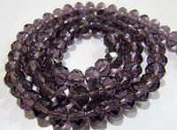 Amethyst Hydro Quartz Rondelle Faceted 4mm Beads 150 Beads Per Strand