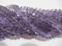 Natural Pink Amethyst Rondelle Faceted 9-10mm Beads Strand 10''long