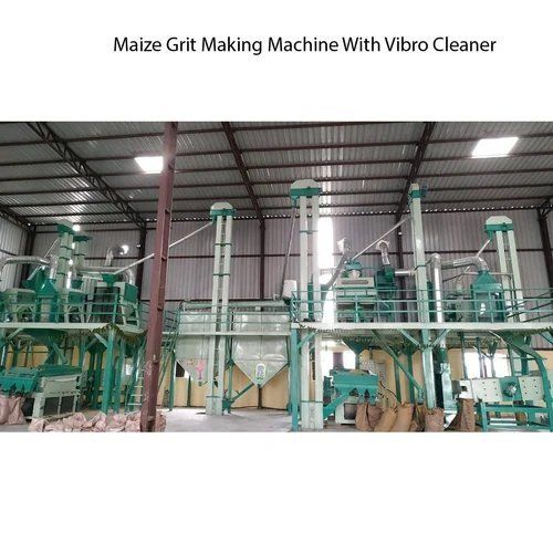 Maize Grit Making Machine With Vibro Cleaner