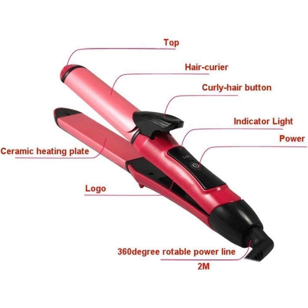 2 in 1 hair straightener