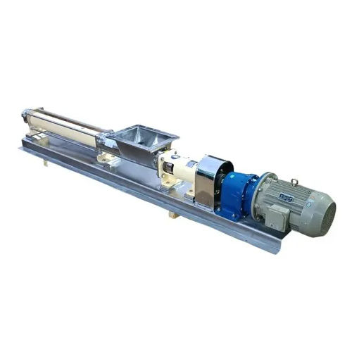 Hopper Type Progressive Cavity Pump - Stainless Steel 304/316, 175x25x30 cm, Off-White | Flooded Suction, Self-Priming, Mechanical Seal & Gland Packing, Maximum Flow Rate 20 m3/hour, Medium Pressure Up to 18 Bar, Ideal for Food Products