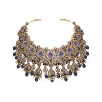 Reverse AD Bridal Jewelry | Reverse AD Oval Shape Necklace | Traditional Indian necklace | Designer bridal jewelry .