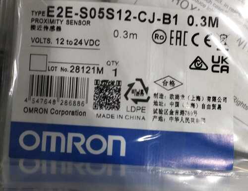 Omron ,Proximity Sensor, E2E-S05S12-Cj-B1 0.3M,E2E-X3D2-M1G-Z,E2E-X3D1-U 5M - Application: Proximity Detection