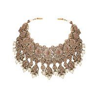 Reverse AD Bridal Jewelry| Reverse AD Oval Shape Necklace| Traditional Indian necklace| Designer bridal jewelry.