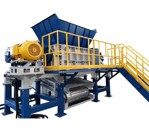 Steel scrap shredder machine