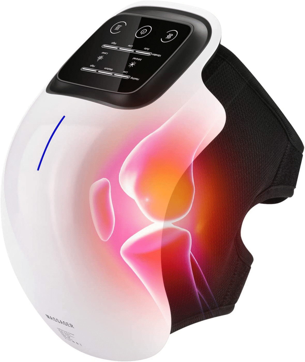 Rechargeable Infrared Hot Compress Knee Massager Physiotherapy Device