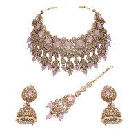 Reverse AD Bridal Jewelry| Reverse AD Oval Shape Necklace |Traditional Indian necklace |Designer bridal jewelry .