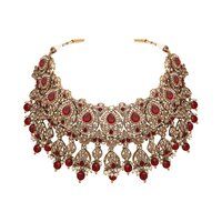 Reverse AD Bridal Jewelry |Reverse AD Oval Shape Necklace| Traditional Indian necklace| Designer bridal jewelry..