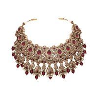 Reverse AD Bridal Jewelry |Reverse AD Oval Shape Necklace |Traditional Indian necklace| Designer bridal jewelry..