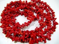 Red Stick Branch Coral Beads 7 to 15mm Beads Sold Per Strand 16 inch long