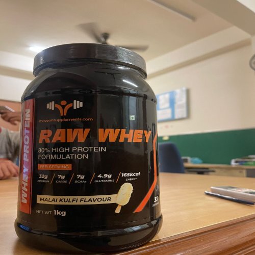 Raw Whey - Premium Quality Protein Powder | Malai Kulfi Flavor, Supports Muscle Growth & Healthy Nutrition, Easy to Digest, Store in Dry and Cool Place