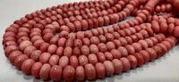 Natural Thulite Rondelle Plain 8-9mm Beads Sold per Strand 8 Inch Long  beads